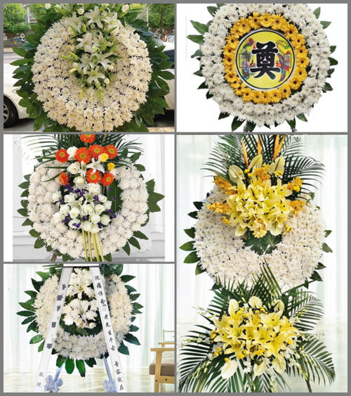 山西运城万荣县解店镇北牛池村花圈速递