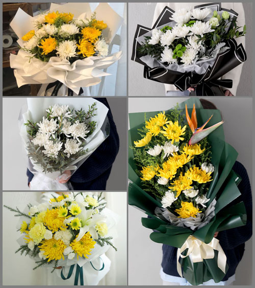 山西运城万荣县解店镇北牛池村白事花束代送